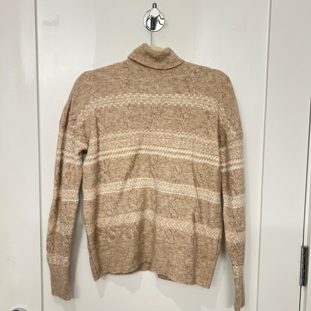 Vineyard Vines Beige Turtleneck Sweater
